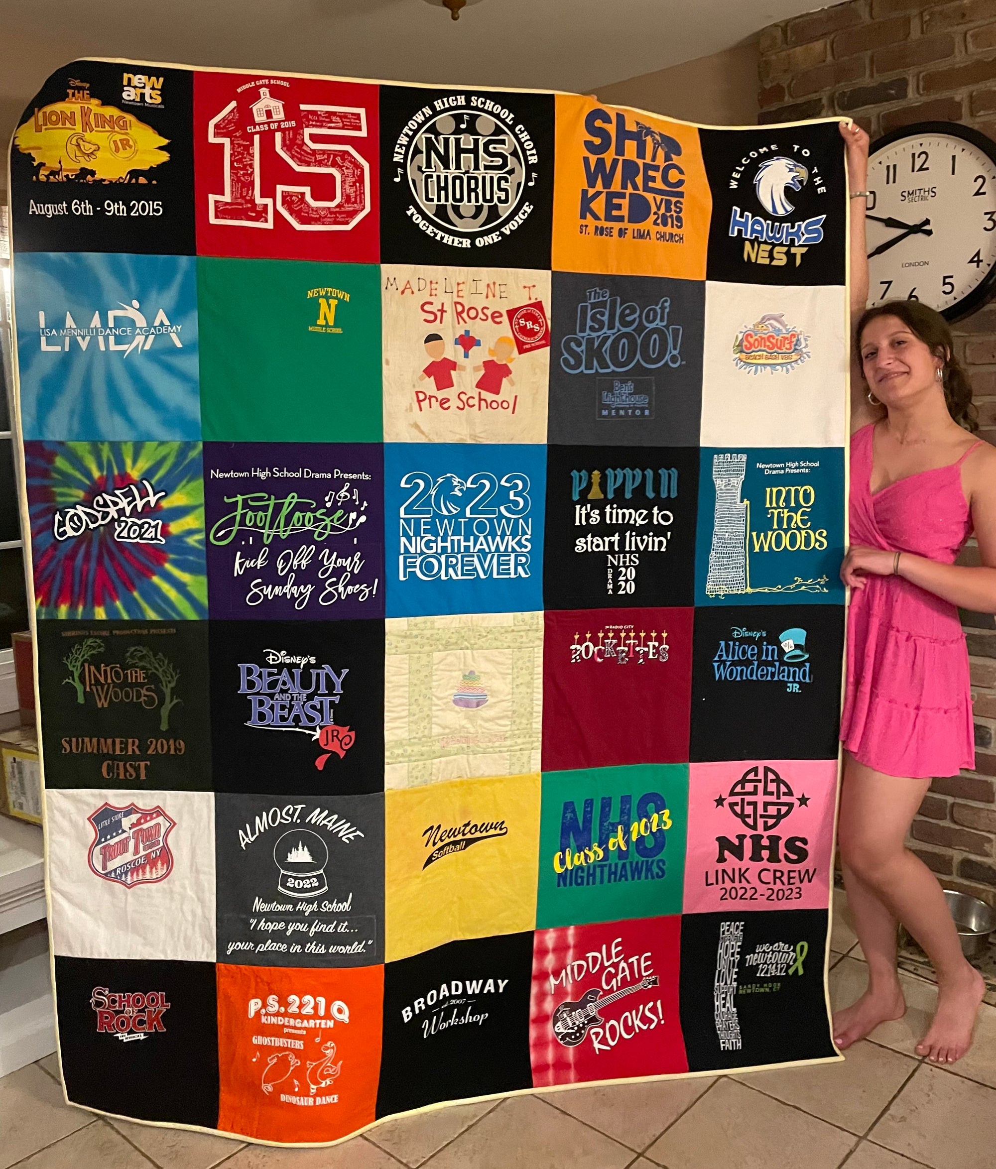 30 Block T-shirt Quilt