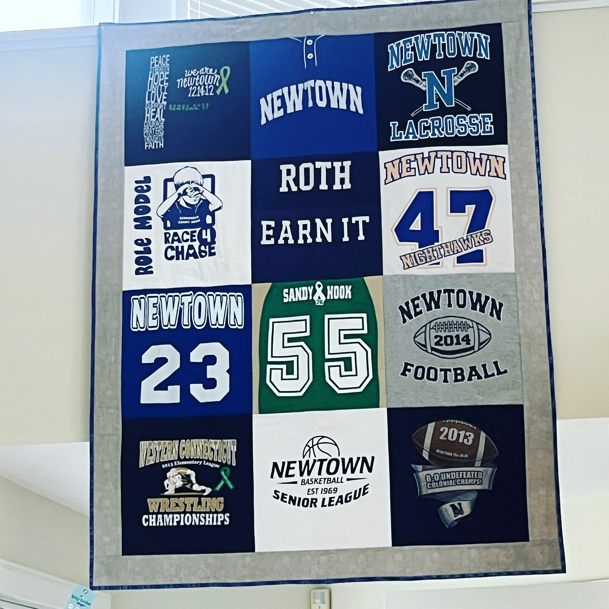 12 Patch T-shirt Memory Quilt