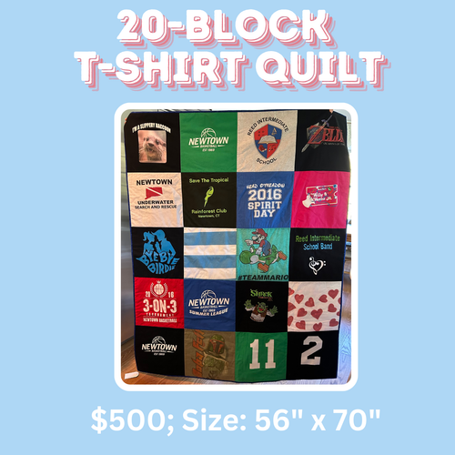 20 T-Shirt Memory Quilt