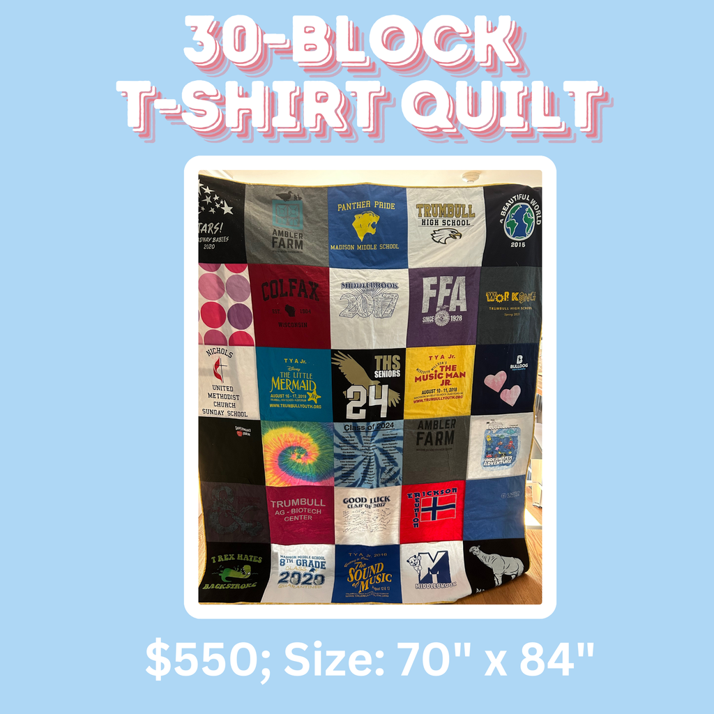 30 Block T-shirt Quilt