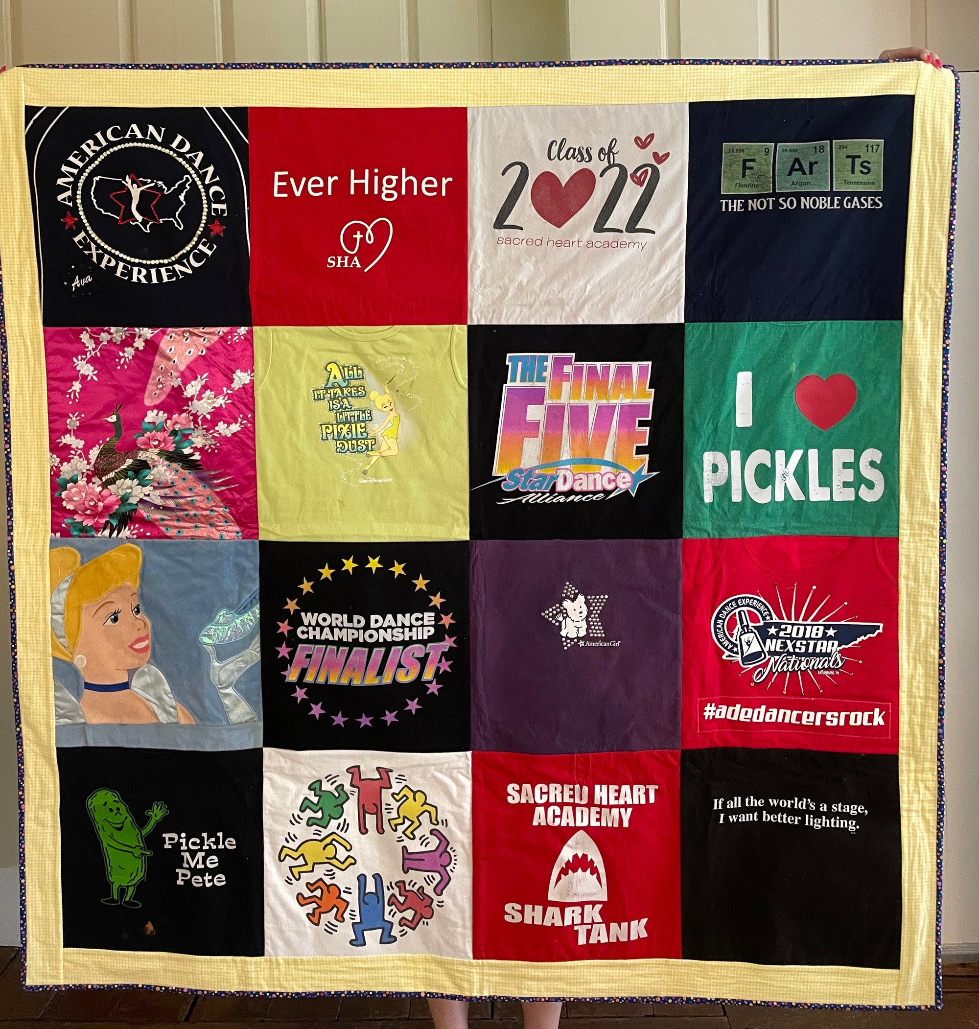 16 Patch T-shirt Quilt
