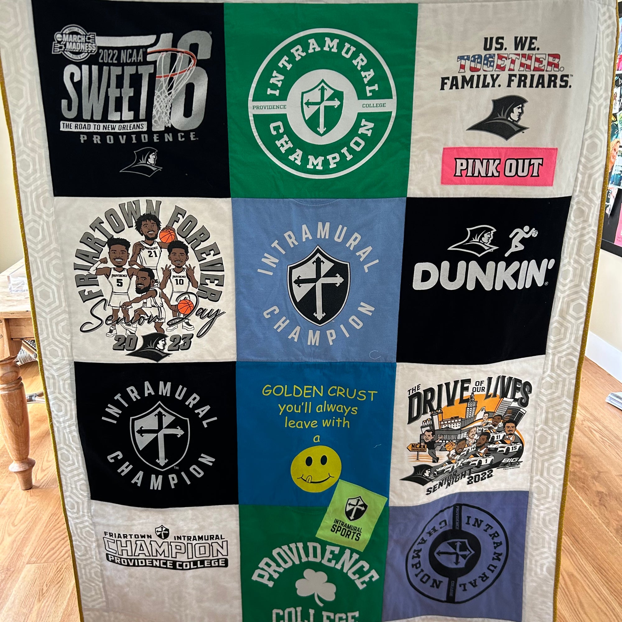 12 Patch T-shirt Memory Quilt
