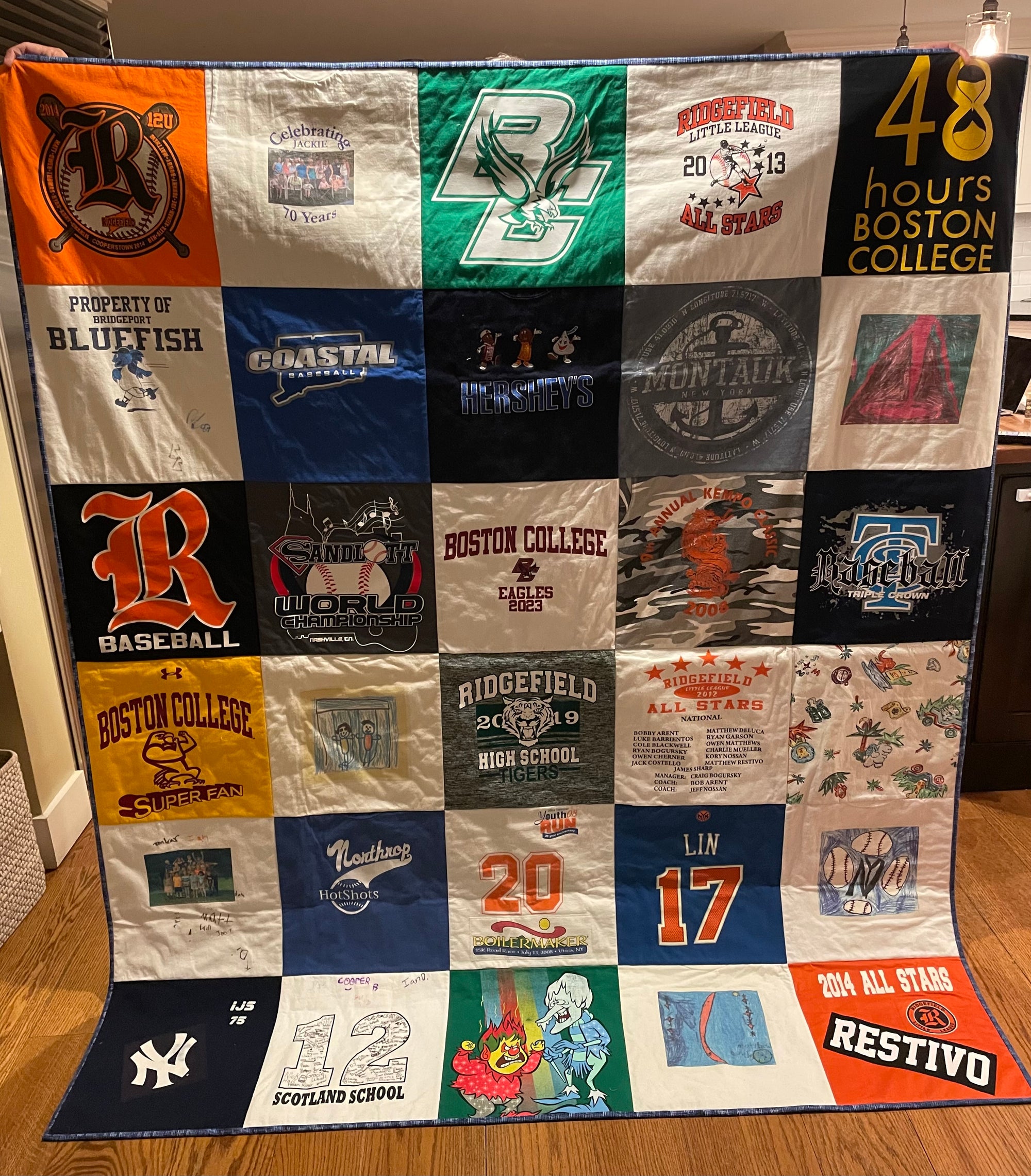 30 Block T-shirt Quilt