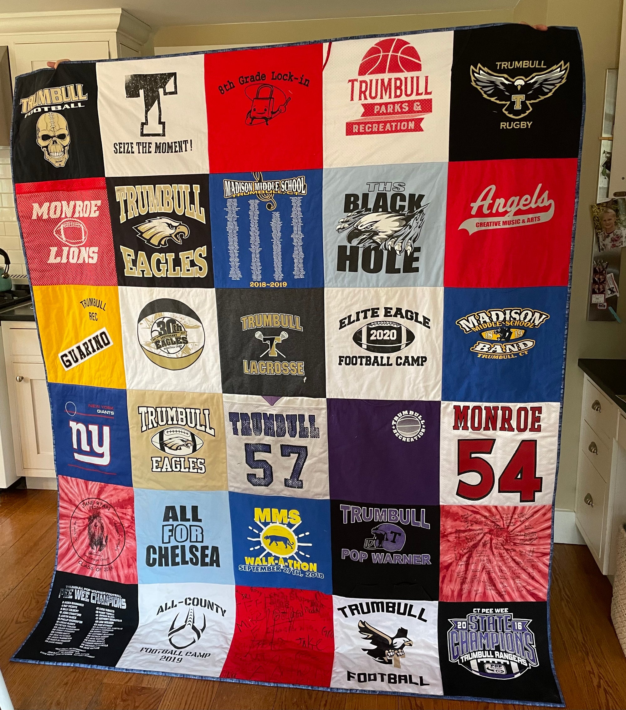30 Block T-shirt Quilt